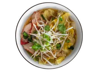 Barbecue Pork and Wonton Noodle Soup